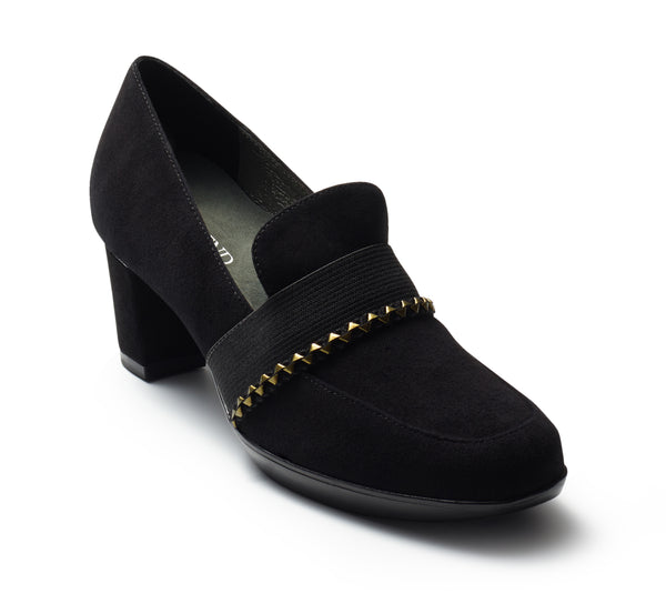 Doreen Pointy Loafers in Black-Sustainable & Washable Shoes